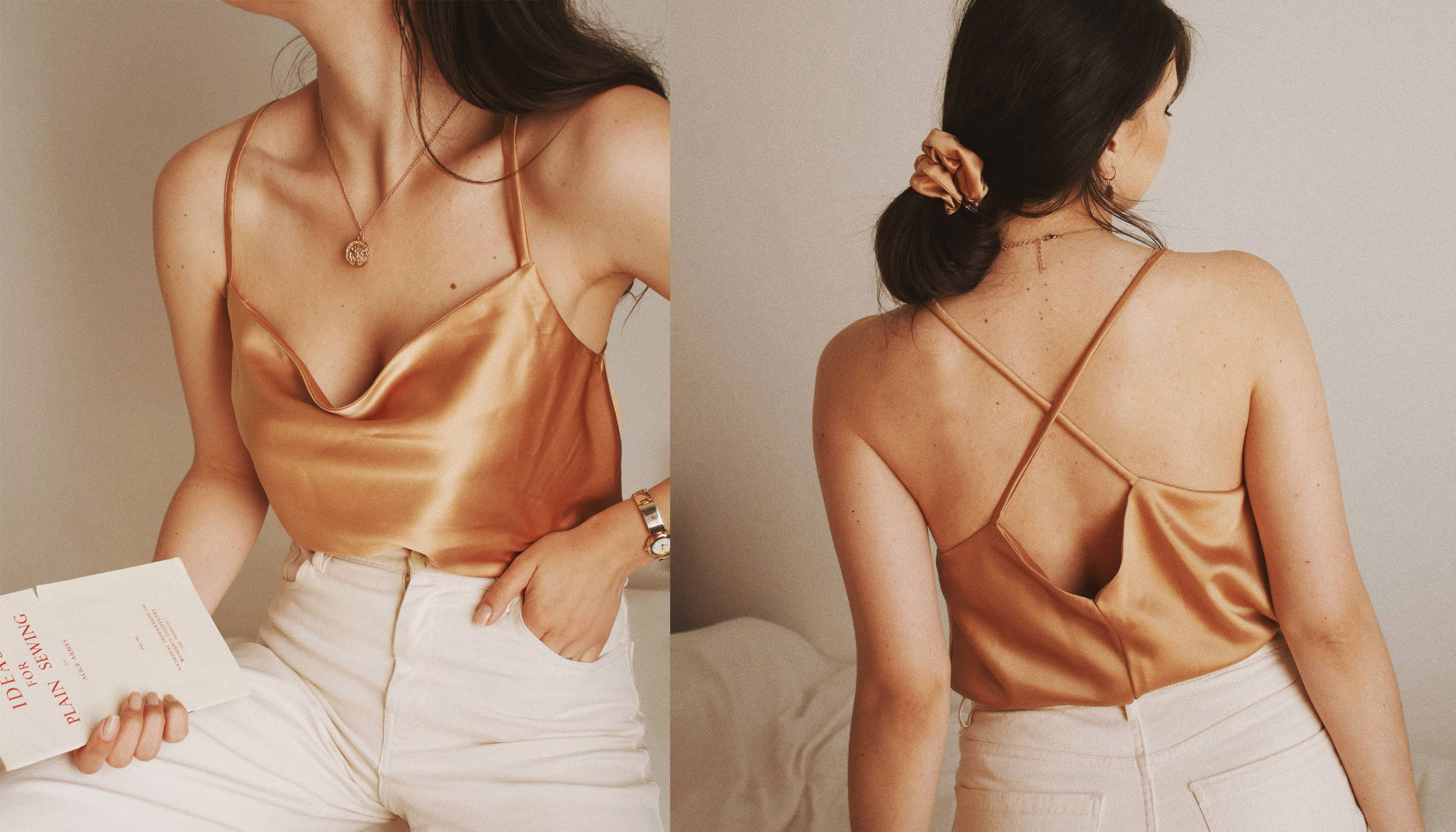 Diy store satin top