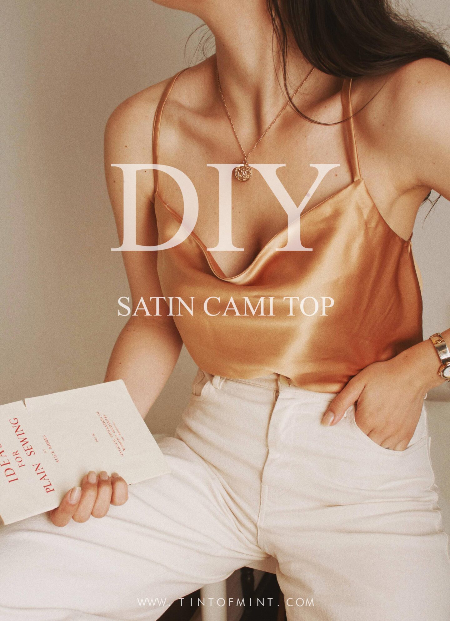 Diy store satin top