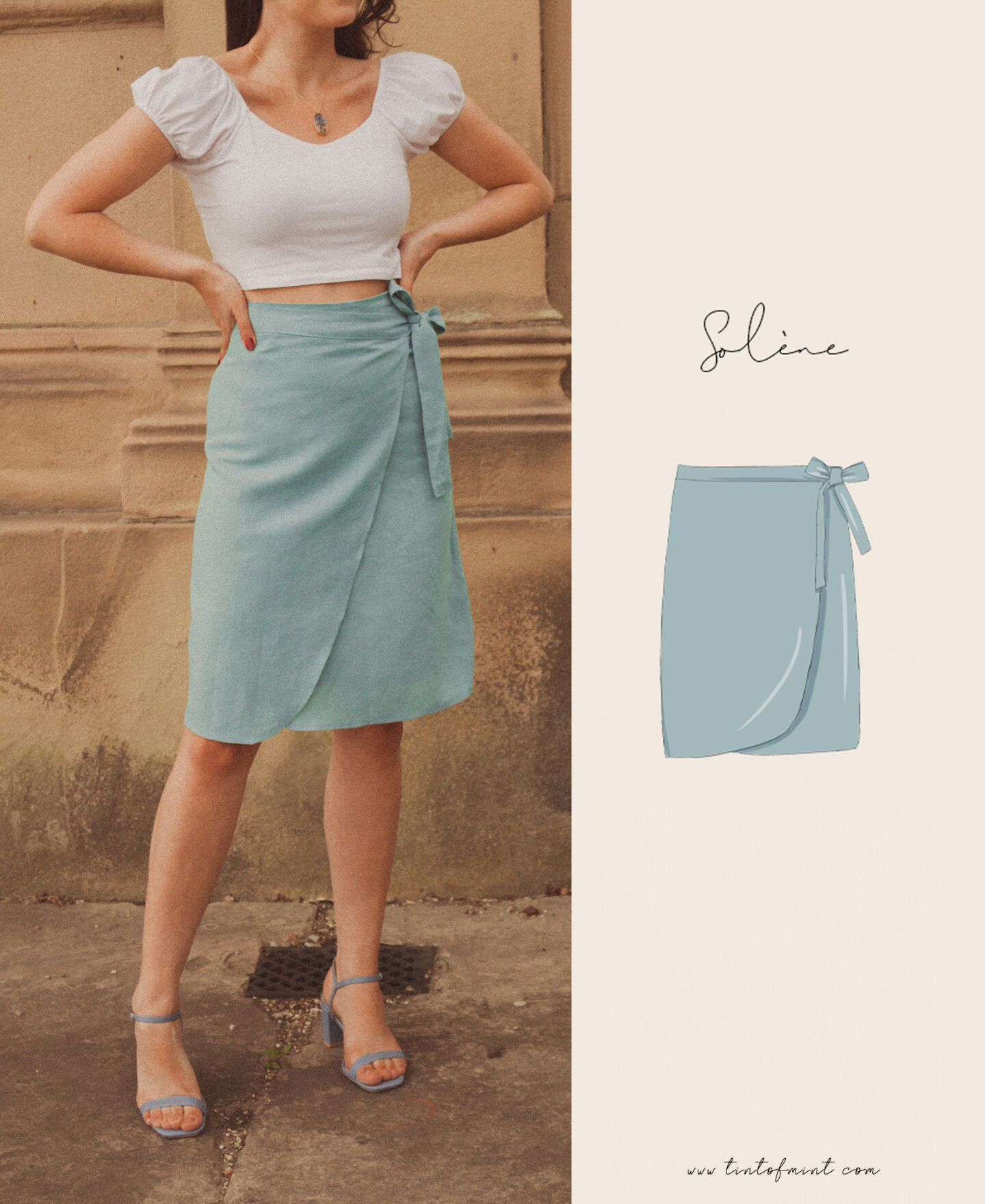 Midi wrap 2025 skirt diy