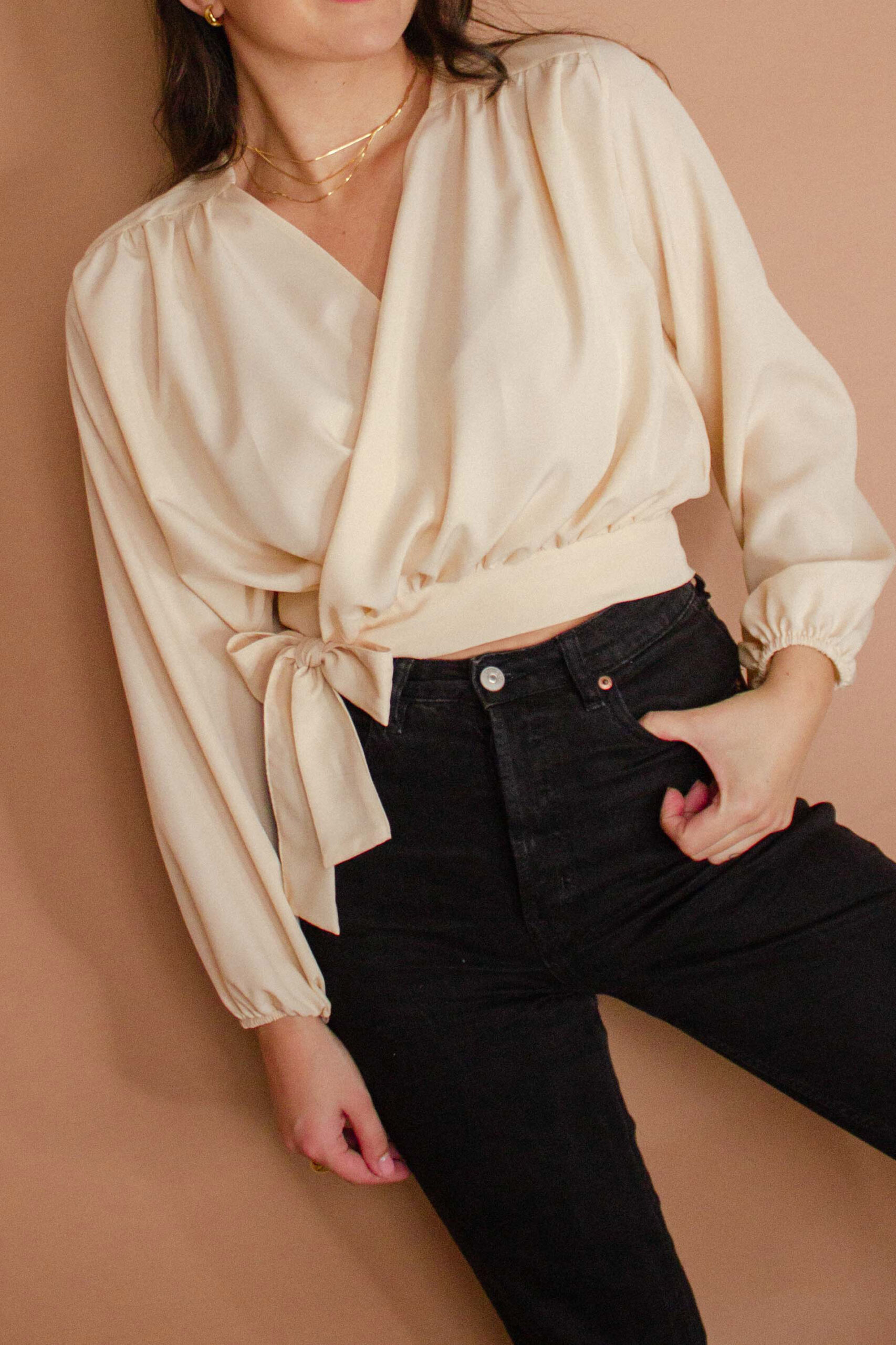 DIY Wrap Blouse tintofmint